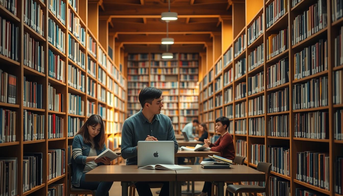 Students working in research laboratory